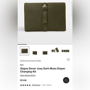 Dagne Dover Dark Moss Toiletry Bag